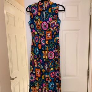 AMAZING groovy psychedelic 60s maxi dress